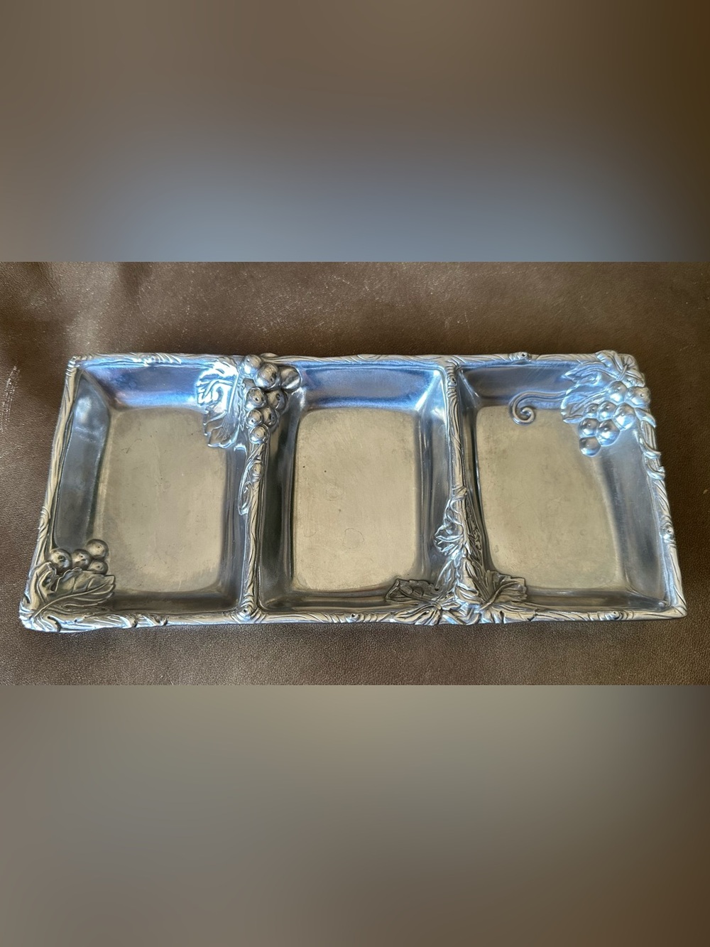 Arthur Court 3 compartment appetizer or condiment tray.